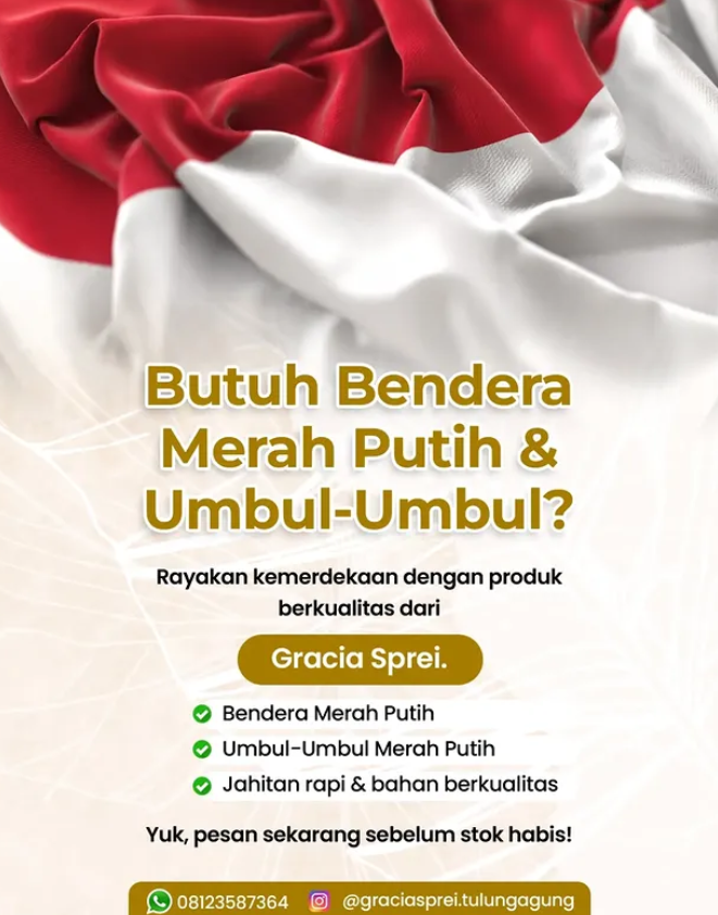 <p>Semarakkan momen kemerdekaan dengan bendera Mer